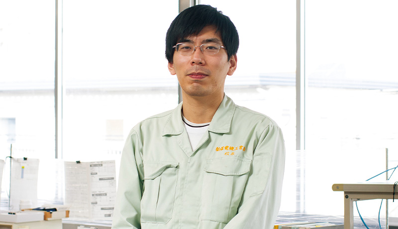 技術部 設計グループ 松永和也さんの写真