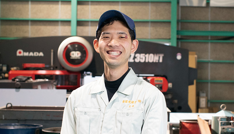 技術部 板金グループ 矢本聖祉さんの写真